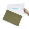 thumbnail image 3 of Blue Summit Supplies Extra Capacity Hanging File Folders, Heavy Duty, 2 in Expansion Filing Folders, 1/5 Tab, for Bulky Files, Legal Charts, Manuals, Standard Green, Legal Size, 25 Pack, 3 of 5