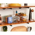 thumbnail image 5 of iDesign 4-Piece Recycled Plastic Small Stackable Kitchen Organizer Bin with Integrated Handles for Kitchen, Fridge, Freezer, Pantry & Cabinet Organization, 10" x 4" x 5", Clear, 5 of 7