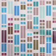 thumbnail image 1 of oneOone Cotton Cambric Light Blue Fabric Geometric Rectangle Sewing Craft Projects Fabric Prints By Yard 56 Inch Wide, 1 of 4