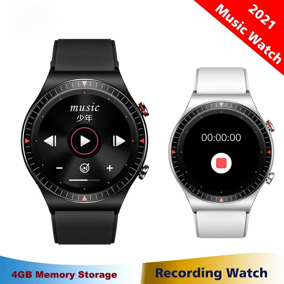 T7 Pk Gt2 L6 Men's Smart Watch, Full Touch Bluetooth Sport Bracelet, Calls,  Music, 4G - Walmart.com