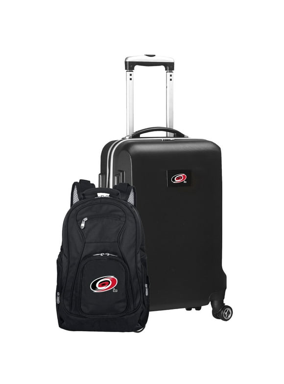 MOJO Black Minnesota Wild Deluxe 2-Piece Backpack and Carry-On Set