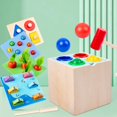 thumbnail image 2 of Montessori Learning Toys  5 in 1 Baby Busy Toys  Toddler Preschool Learning Box Activities Sorting Educational Toys  Gifts for Kids 1- 3Y Boys & Girls, 2 of 7