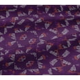 thumbnail image 4 of oneOone Cotton Jersey Purple Fabric Mandala & Triangle Geometric Diy Clothing Quilting Fabric Print Fabric By Yard 58 Inch Wide, 4 of 4