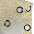thumbnail image 4 of Ambesonne Yellow and White Grommet Curtain, Ornate Floral, 50" x 96", Pale Yellow White, 4 of 6