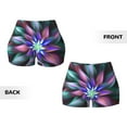 thumbnail image 5 of Kdxio Colored Abstract Print Workout Shorts for Women Seamless Soft Smooth Gym Yoga Scrunch Active Shorts, 5 of 9