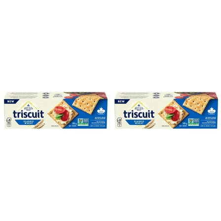 Triscuit, Classic Wheat Crackers, Light and Crispy Texture, 185g (2 Pack)
