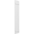 thumbnail image 2 of Ekena Millwork 11 1/4"W x 55"H True Fit PVC Two Board Spaced Board-n-Batten Shutters, White (Per Pair - Hardware Not Included), 2 of 8