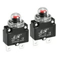 thumbnail image 1 of Interruptores automáticos térmicos Uxcell 15A con reinicio por botón, protector de sobrecarga con tapa impermeable 2Pcs, 1 of 4