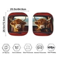 thumbnail image 4 of Binienty Automobile Front Windshield Sun Shade Funny Highland Cow Sun Protector For Car Windshield Window Shades Cover Sun Visor Shield 25.5x28.5 Inches, 4 of 7