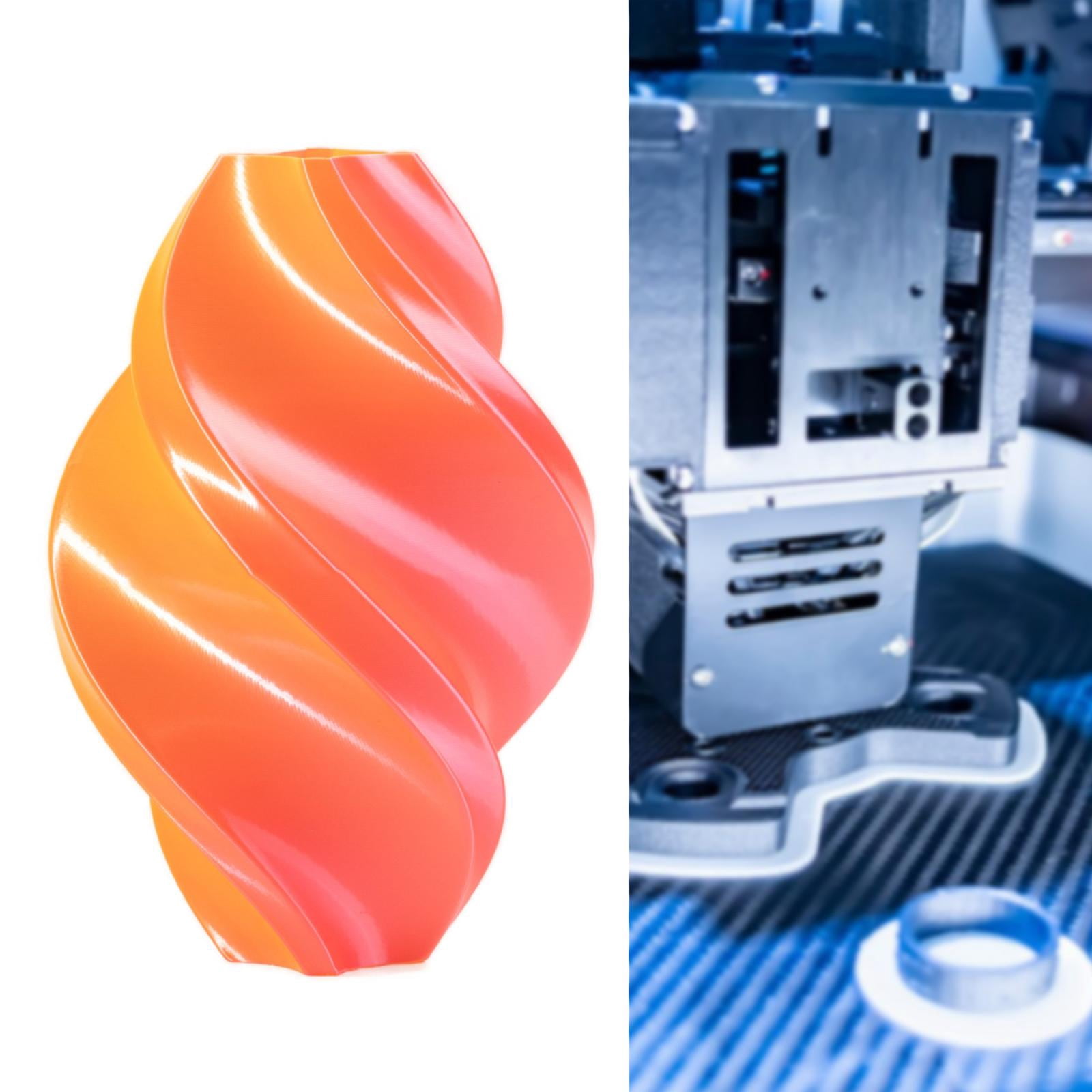 Wzmzjy Pla Filament Easy Use 1.75mm dimensional Accuracy Double Tri Color Option High Yellow and Pink