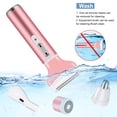 thumbnail image 4 of Electric Female Shaver,Rechargeable 4 in 1 Trimmer, Waterproof Shaver,Suitable for Nose and Armpit Arms and Legs, Bikini Area, Rose Gold, 4 of 9