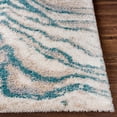 thumbnail image 5 of Mark&Day Area Rugs, 8x10 La Grange Modern Shag Aqua Area Rug, Blue Grey Beige Carpet for Living Room, Bedroom or Kitchen (7'10" x 10'), 5 of 6