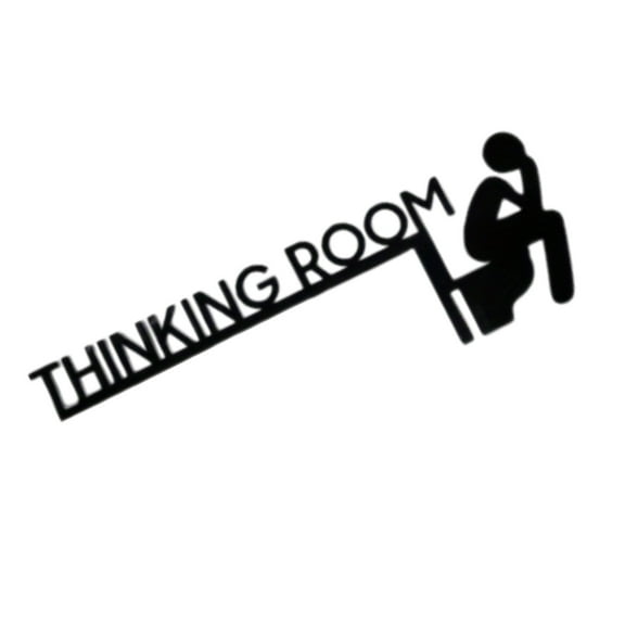 ROCKROK Metal Wall Art Wall Sculpture THINKING ROOM Wall Hanging Art Decoration