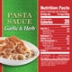Hunt's Garlic & Herb Pasta Sauce, 100% Natural Tomato Sauce, 24 Oz Can - image 8 of 8