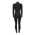 thumbnail image 7 of Jumpsuit Women'S Solid Color Sexy Tight Zipper Jumpsuit,Black Women'S Polyester Jumpsuit L, 7 of 7