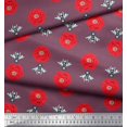 thumbnail image 3 of Soimoi Rayon Crepe Fabric Floral & Bee Insects Print Sewing Fabric Yard 46 Inch Wide, 3 of 3