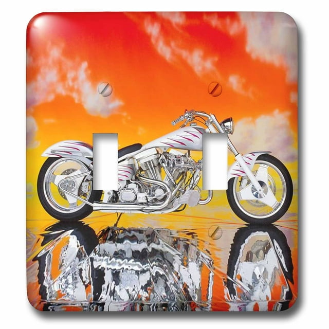 3dRose Light Switch Cover Picturing Harley-Davidson® Motorcycle