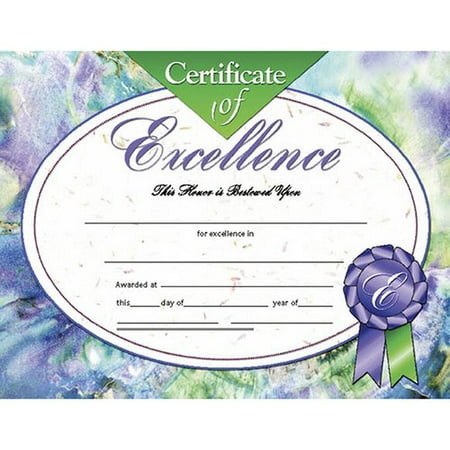 Hayes Certificates - Hayes School Publishing Excellence Certificate
