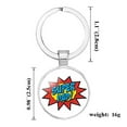 thumbnail image 4 of Personalized Father's Day Best Super Dad Key Chain Gift,Father's Day Birthday Gift For Father Dad Keychain Gifts Idea Key Ring Key Chain, 4 of 4