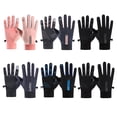 thumbnail image 3 of Qarigey Guantes impermeables de nailon para hombre y mujer, manoplas de invierno con pantalla táctil para exteriores, para montar en guantes y mitones Negro para mujer, 3 of 6