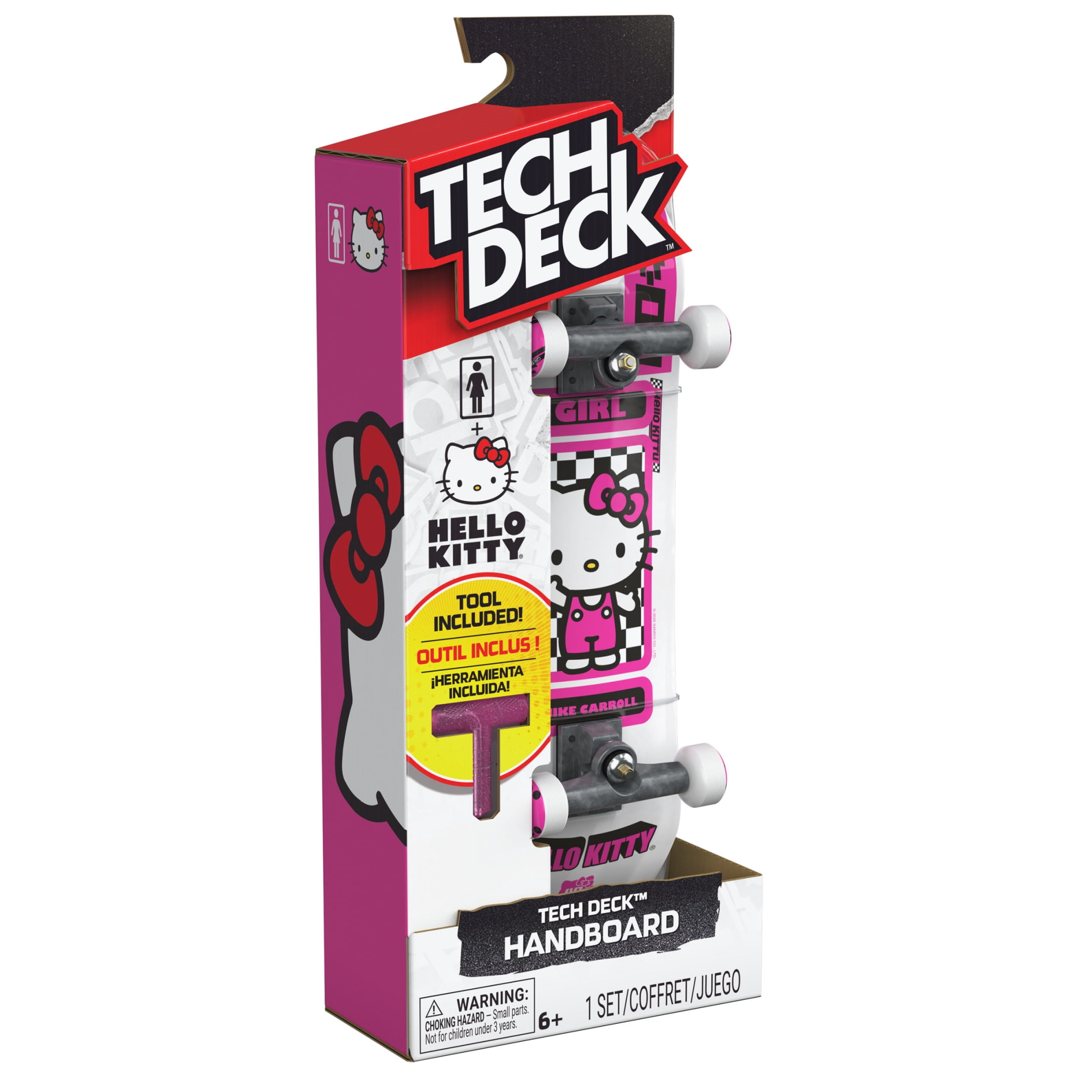 Tech Deck Hello Kitty Handboard for Kids - Authentic Mini Skateboard Toy