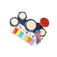 thumbnail image 2 of Juguetes Musicales Micrófono Y Órgano Electrónico Y Kit De Batería Colorido Multifuncional Educación Temprana Juguetes De Instrumentos Eléctricos Para Niños De 3 Años 3 En 1 Yuarrent FN002889-00, 2 of 6