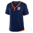 thumbnail image 2 of Women's Fanatics  Navy Detroit Tigers Cooperstown Collection League Diva V-Neck T-Shirt, 2 of 5
