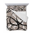 thumbnail image 7 of Brown Geometric Twin XL Size Down Alternative Comforter,Lightweight Comforter Quilt Bedding Set with Pillow Shams Vintage Black White Striped Abstract Art Bed Comforter Duvet Insert 68"x98", 7 of 7