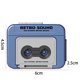 thumbnail image 5 of Llavero Con Grabadora Cinta Vintage Que Funciona Pilas para Mochila Y Bolso () Azul, 5 of 5