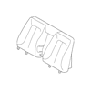 Genuine OE Mercedes-Benz Seat Back Assembly - 215-920-43-30-7F33