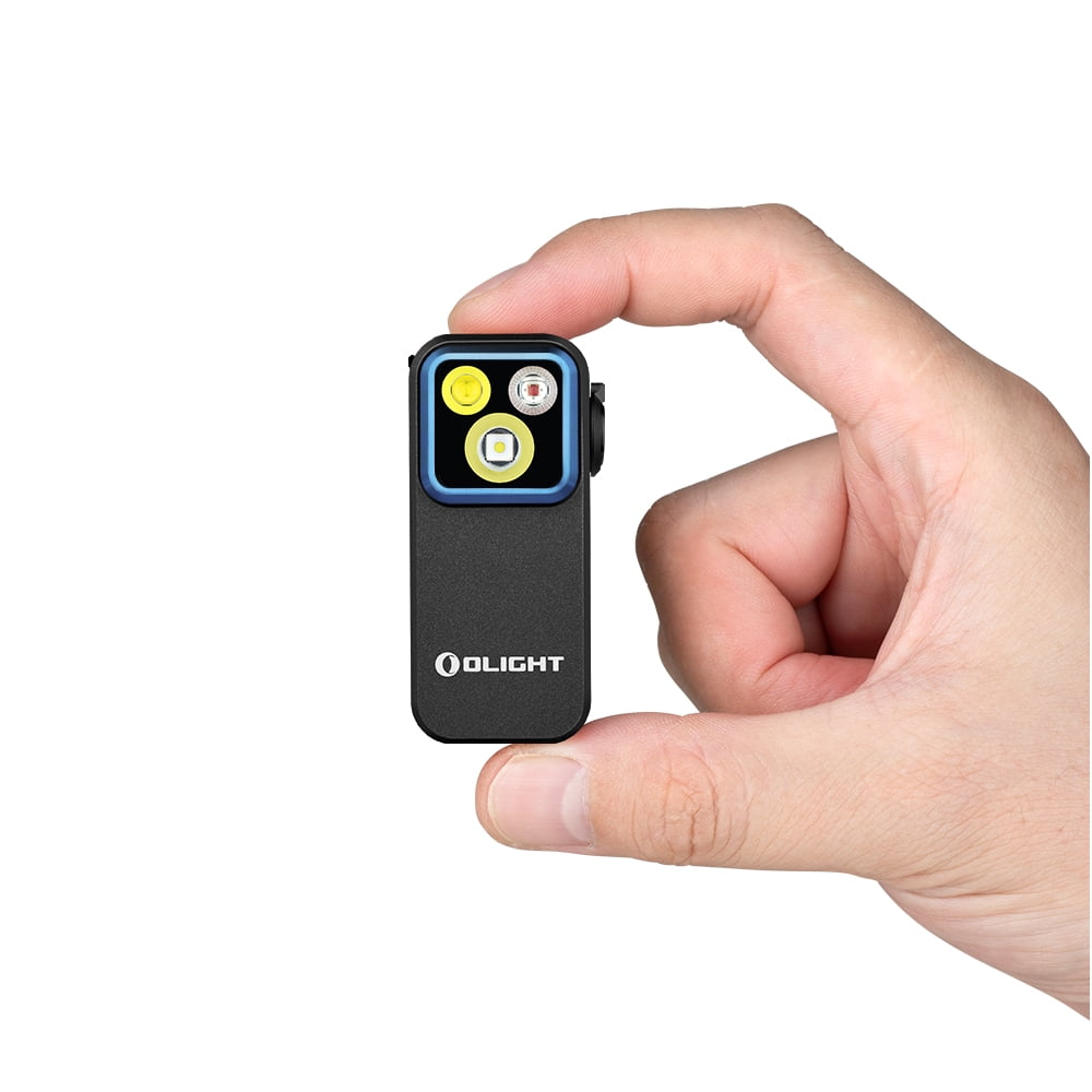Olight Oclip Pro Black Clip on Flashlight, Floodlight Spotlight/Red Light, 500 Lumens