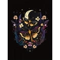 thumbnail image 2 of Camiseta de verano para mujer Manga Corta Women's Casual Butterfly & Moon Graphic Tee - Comfy Crew Neck Short Sleeve T-Shirt, Perfect for SummerFather's Day, Mother's Day, New Year, Spring Festival,, 2 of 7