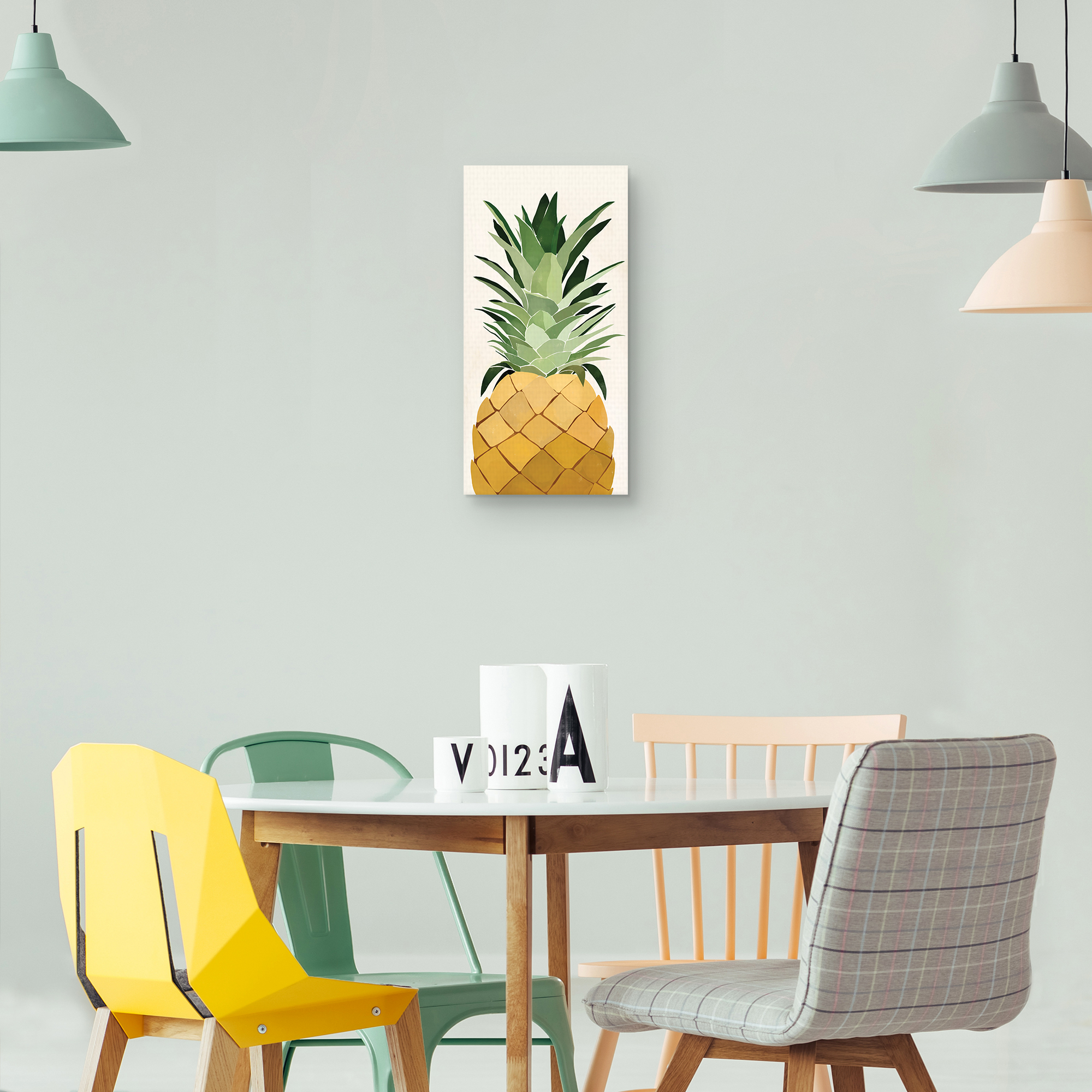 Pineapple by Bria Nicole Canvas Art Print