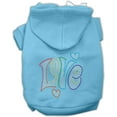 thumbnail image 6 of Pet, Dog  Cat Hoodie Rhinestone, "Technicolor Love", 6 of 10