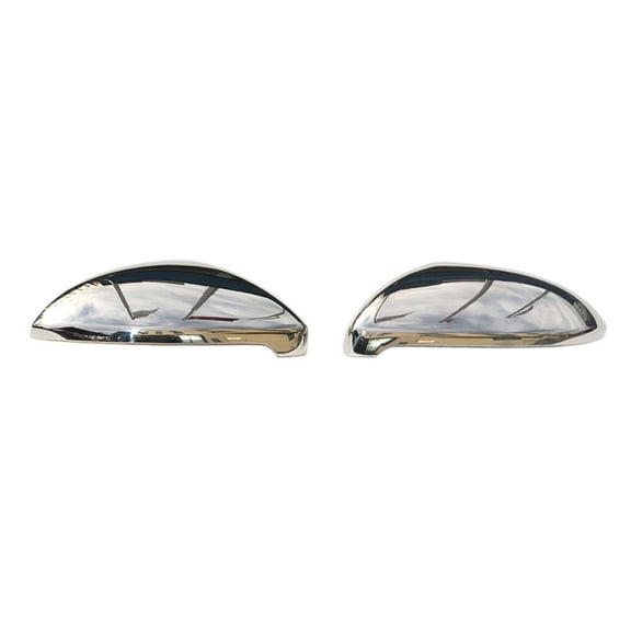 OMAC Side Mirror Cover Caps Fits VW Golf Mk7 2015-2021 Stainless Steel Silver 2 Pcs