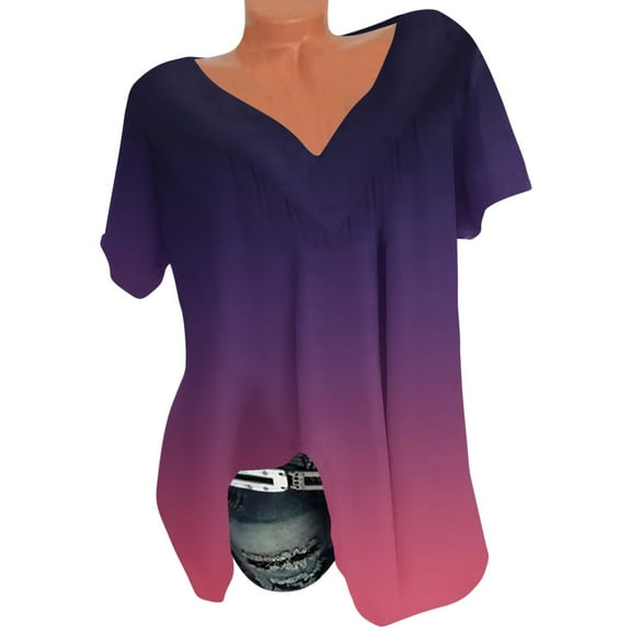 Womens Tops Dressy Casual Short Sleeve 2026 Womens Summer Tops 3/4 Sleeve Womens Blouses Short Sleeve T-Shirts For Women Graphic Tees Funny