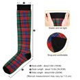 thumbnail image 3 of FORMRS Womens Knee High Socks Casual Long Thick Travel Daily Wear, 1 Pair, Red Green Pattern, 3 of 6