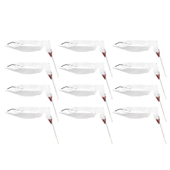 Sillosocks Snow Goose Feeder Windsock Decoys, 12 Pack