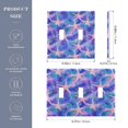 thumbnail image 2 of Yayeee Toggle Light Switch Wall Plate 2-Gang 4.56"x4.48" Decorative Outlet Cover, Pink Starfish Pattern, 2 of 7