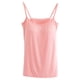 thumbnail image 1 of Jumpingount Mujeres Tops Niñas Vestido deportivo Acolchado Verano Estilo simple Sin mangas Yoga Camisola sin anillo de acero Ropa femenina Accesorio Prendas para la parte del cuerpo Rosado SG Jumpingount AP011310-09B, 1 of 6
