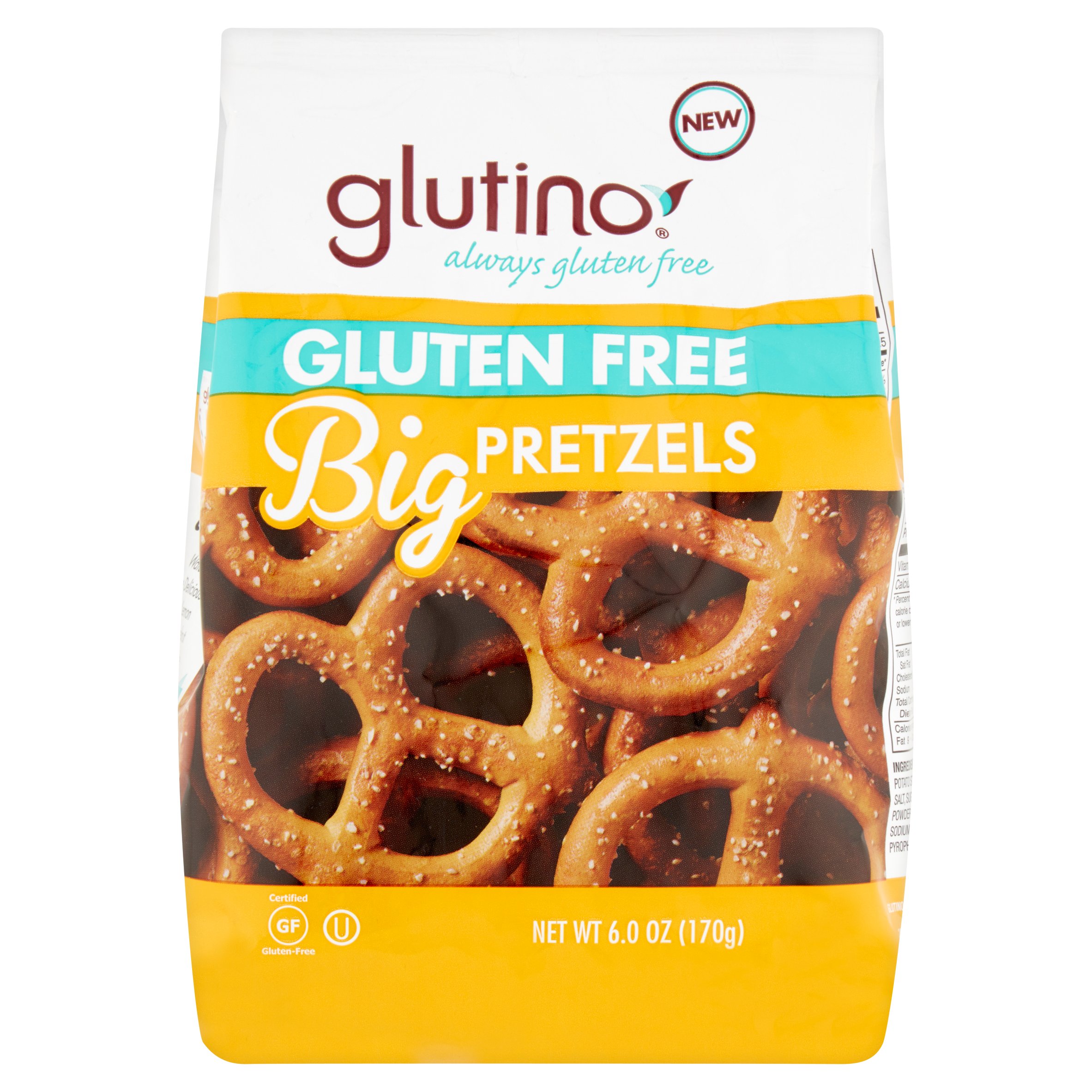 Glutino Big Pretzels, 6.0 oz, 6 pack