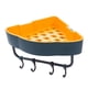 thumbnail image 1 of Organizador de estante para de esquina, cesta de baño con 6 ganchos, estante de automático, estante de almacenamiento para baño montado en Azul BLESIY estante de esquina de pared, 1 of 6