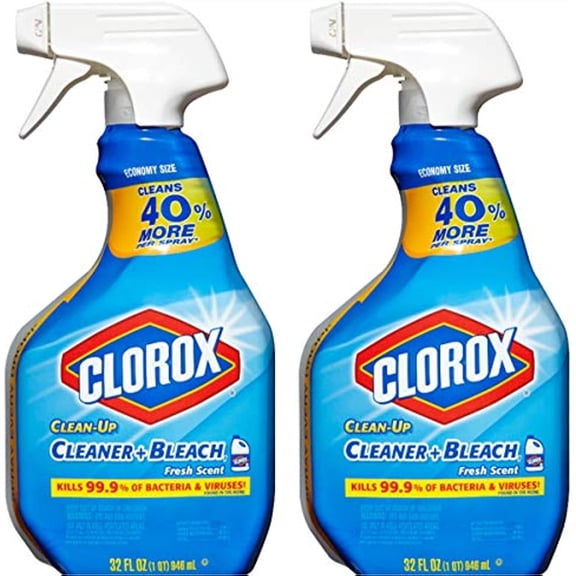 Clorox Clean-Up All Purpose Cleaner With Bleach - Fresh Scent, 32 Ounce, Pack Of 2