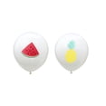 thumbnail image 2 of KAKOWELY 40 globos de látex con estampado de frutas: piña, cereza, sandía y limón, para fiestas y reuniones., 2 of 4