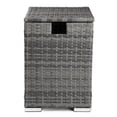 thumbnail image 6 of Tcbosik 15.75" Square PE Wicker Side Table with Storage, 20-Gallon Propane Tank Cover End Table for Patio Deck Living Room, All-Weather for Indoor & Outdoor Use (Gray), 6 of 9