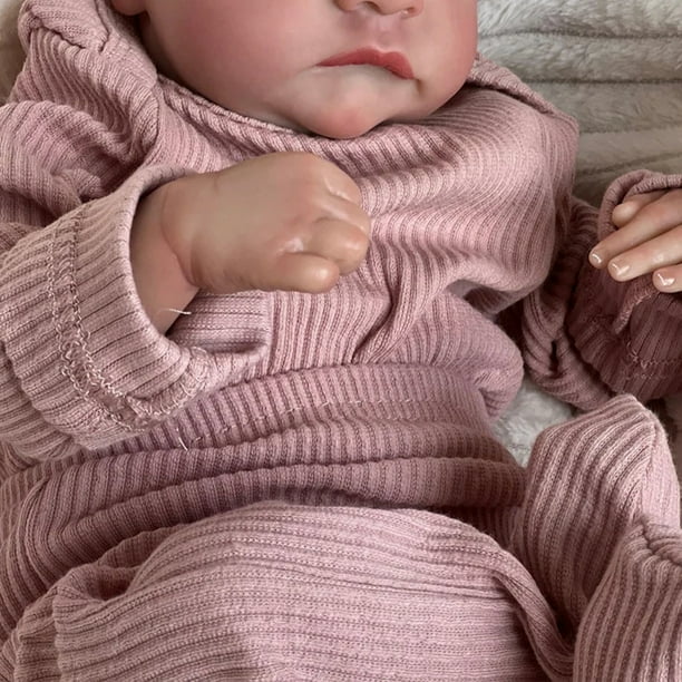 Munecas para bebes recien nacidos de 19 pulgadas munecas renacidas realistas de piel 3D juguete suave al tacto para ninos Sywqhk libre de BPA Walmart en linea