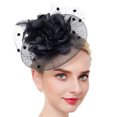 thumbnail image 1 of Coofit Fascinator Hat Dual-use Mesh Flower Creative Tea Party Hat Fascinator Hair Clip, 1 of 8