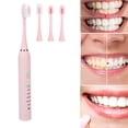 thumbnail image 4 of Rechargeable Toothbrush, Easy To Use Promote Circulation Stay Healthy Toothbrush Easy Touch  For Family For Beauty Salon Pink, 4 of 8