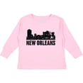 thumbnail image 3 of Inktastic New Orleans Skyline Grunge Boys or Girls Long Sleeve Toddler T-Shirt, 3 of 5