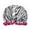 Zebra, variant on Wrapables Reusable Women's Waterproof Shower Caps for Long Hair, Royal